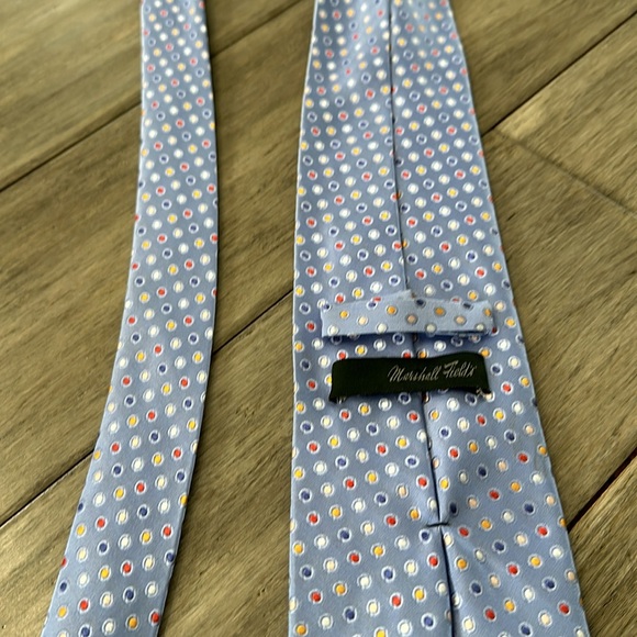 Men’s Blue Polka Dots Tie - Picture 5 of 7
